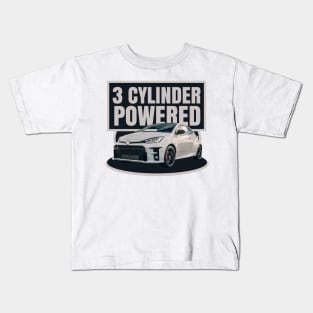 3 Cyl Powered Kids T-Shirt